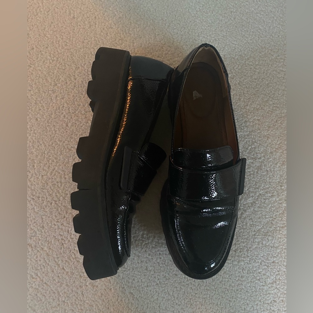 Black Franco Sarto Brindy Platform Loafer